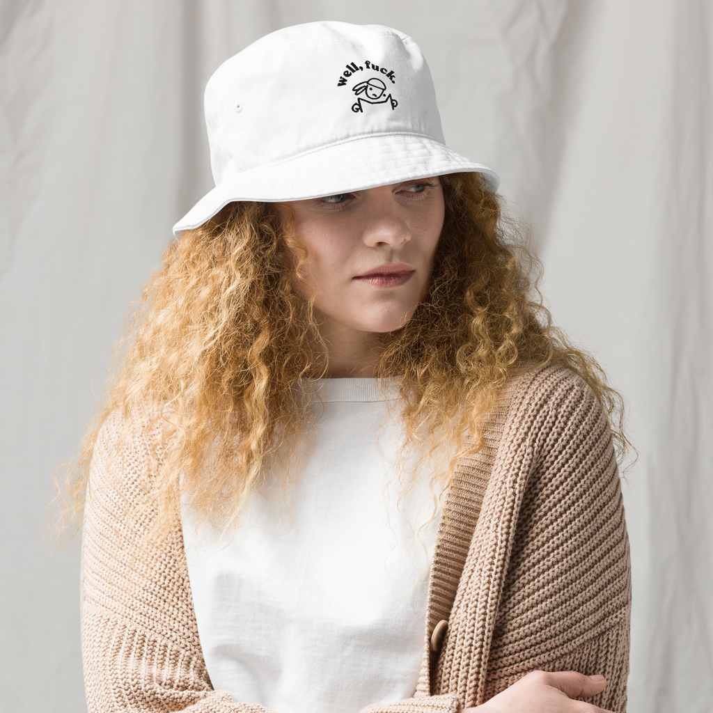 'WELL, FUCK' SHORT BRIM BUCKET HAT