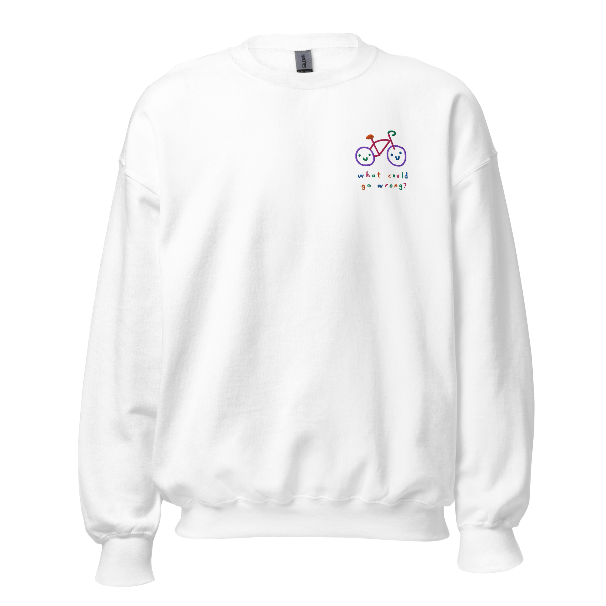 'WHAT COULD GO WRONG' CREW NECK SWEATER