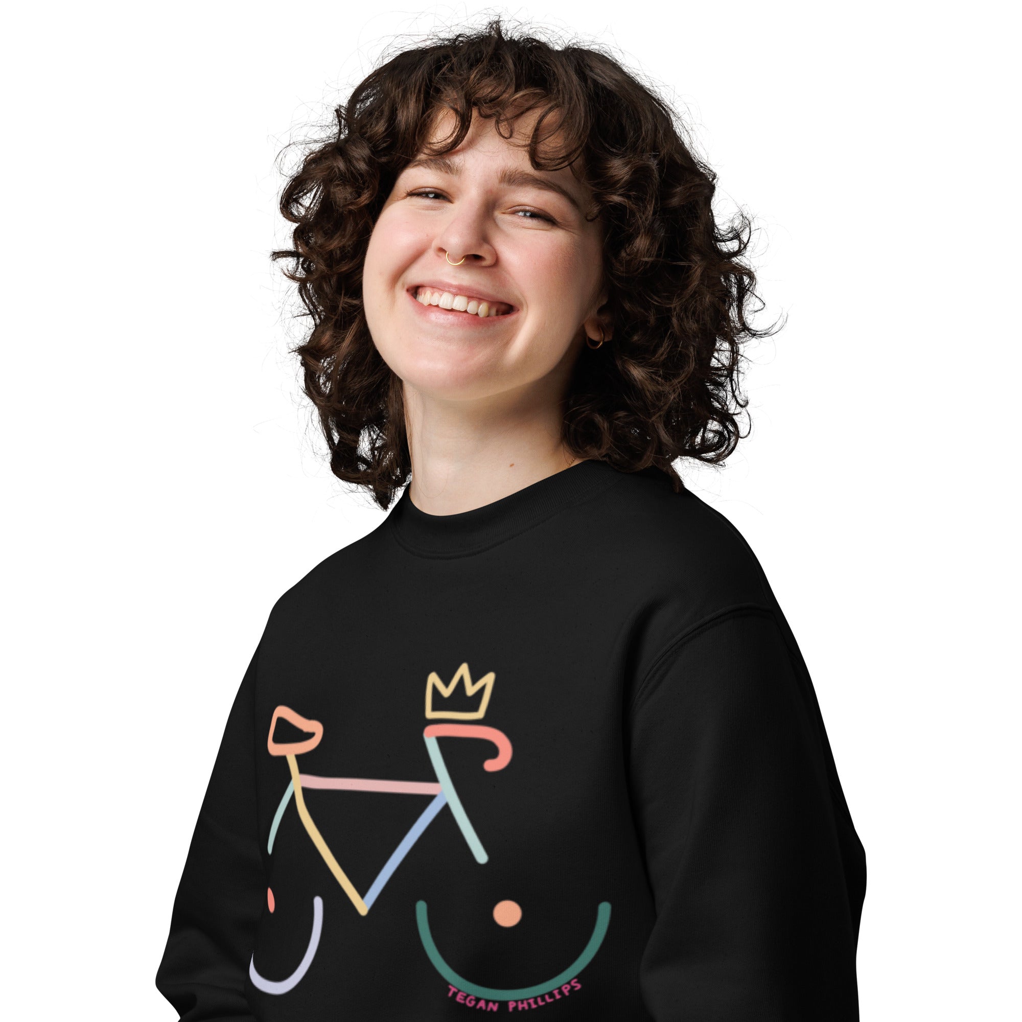 'BIKE RACK' CREW NECK SWEATER