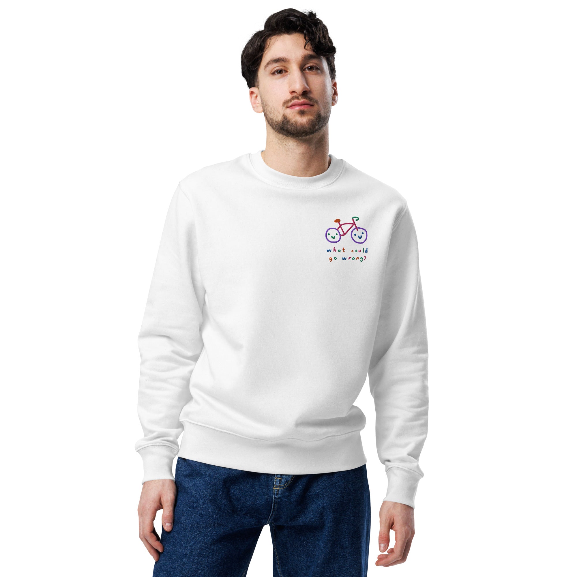'WHAT COULD GO WRONG' CREW NECK SWEATER