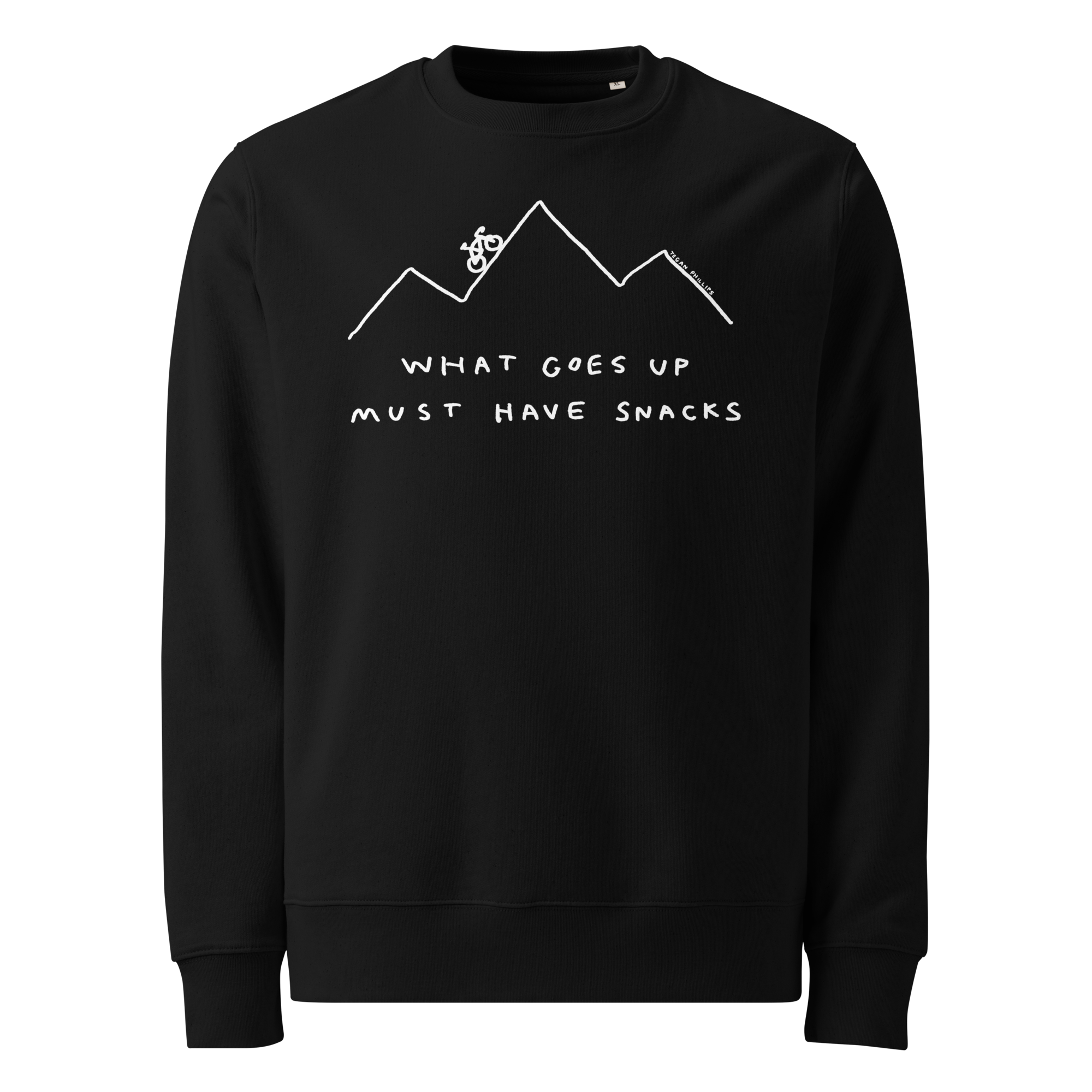 'WHAT GOES UP MUST HAVE SNACKS' CREW NECK SWEATER