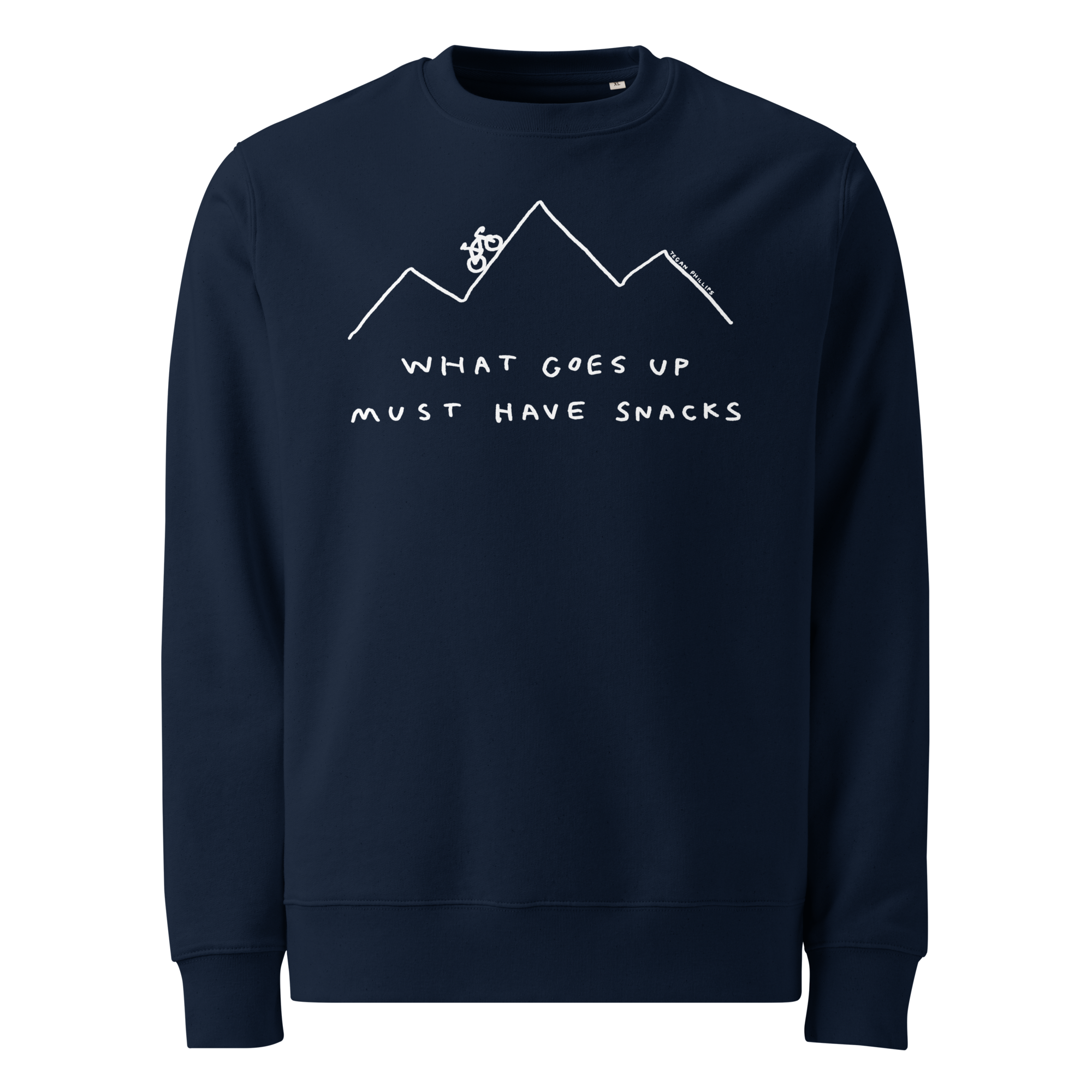 'WHAT GOES UP MUST HAVE SNACKS' CREW NECK SWEATER