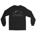 'WHAT GOES UP MUST HAVE SNACKS' Long Sleeve Heavy Weight Unisex T-shirt