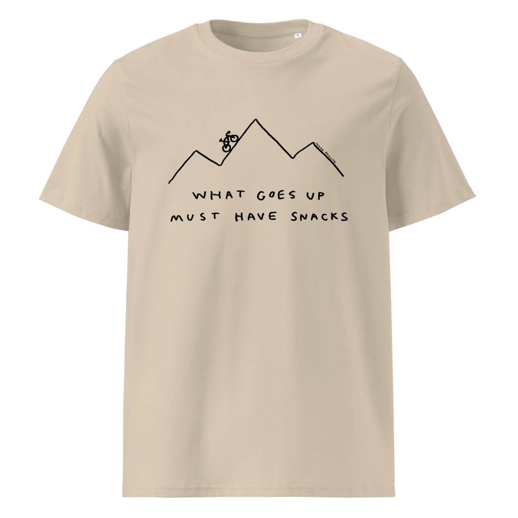 'WHAT GOES UP MUST HAVE SNACKS' UNISEX CREWNECK TEE