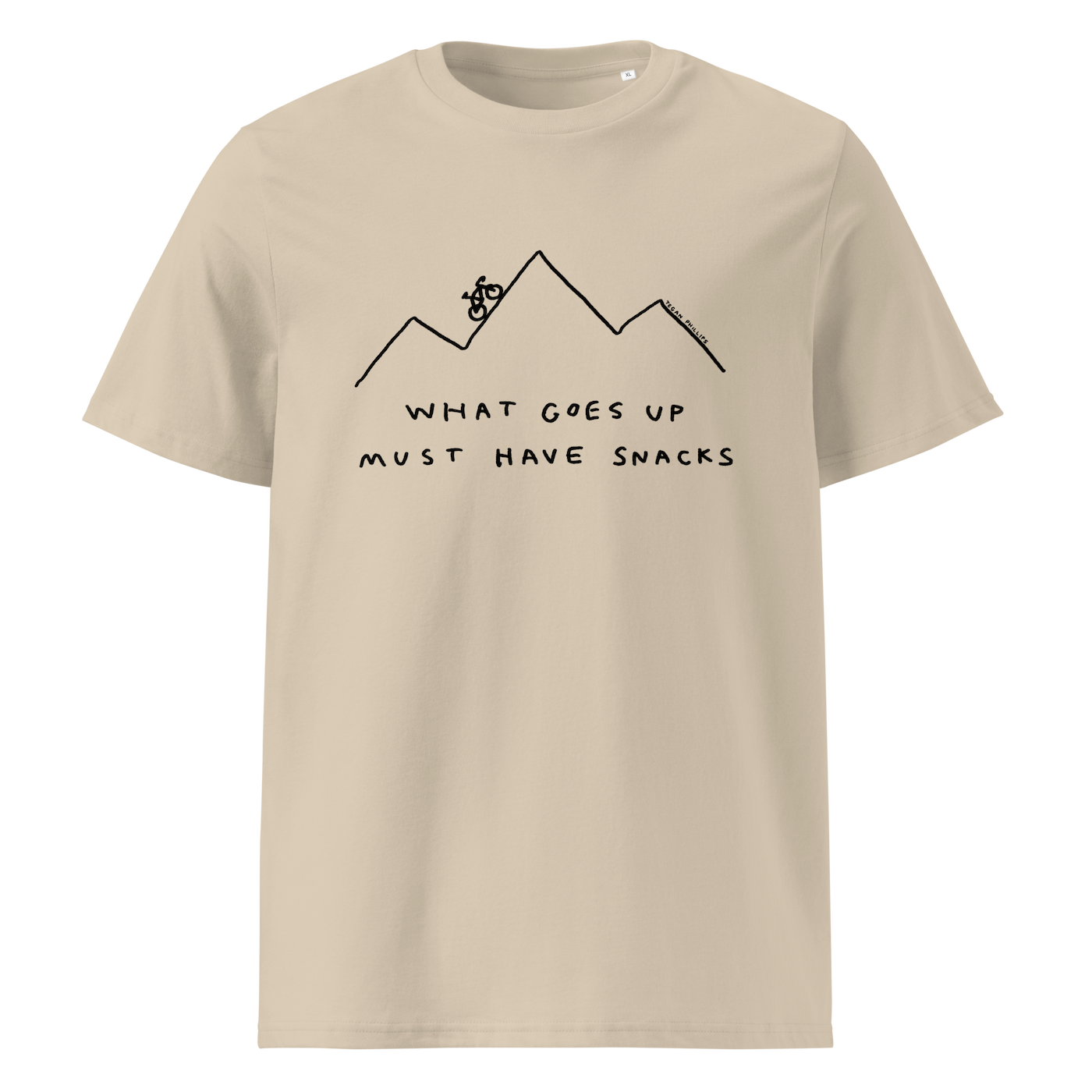 'WHAT GOES UP MUST HAVE SNACKS' UNISEX CREWNECK TEE