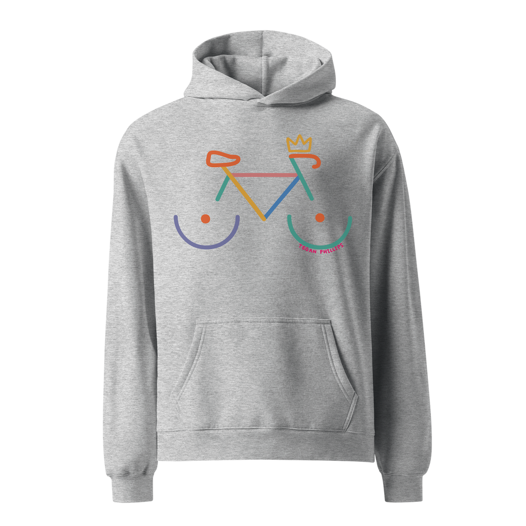 'BIKE RACK' TRI COLOUR STANDARD HOODIE