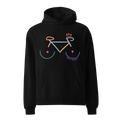 'BIKE RACK' TRI COLOUR STANDARD HOODIE